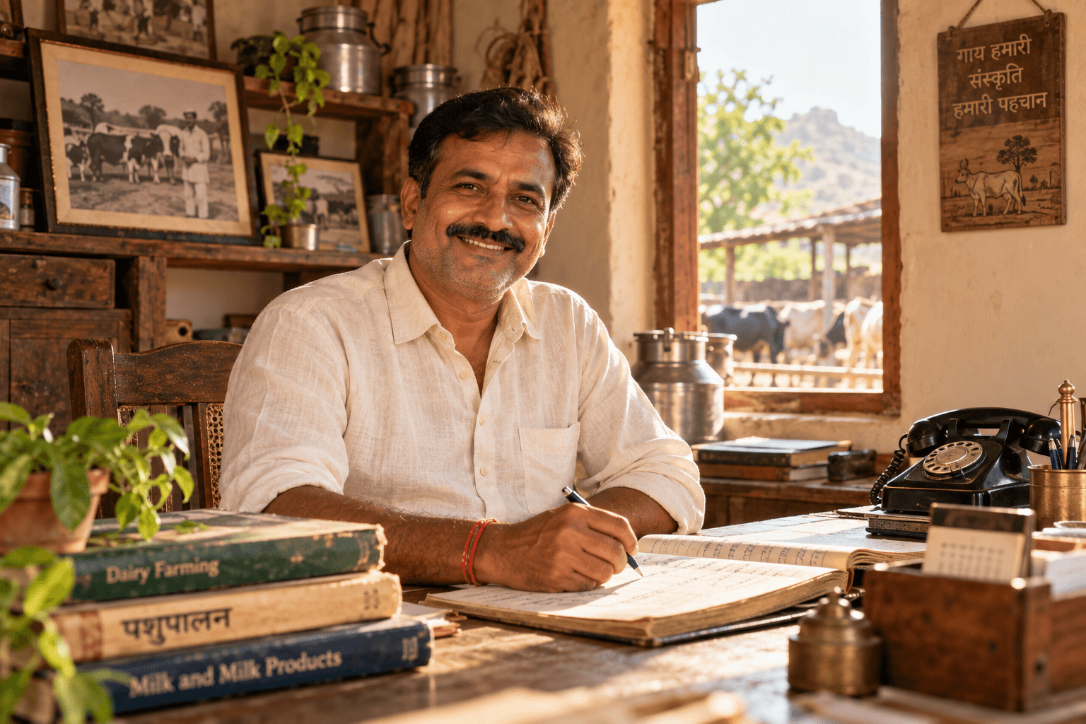 Portrait of the founder of Real Taste Farm, smiling warmly.